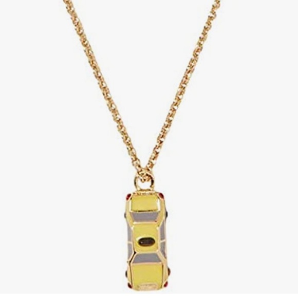 $59 Kate Spade ma chérie taxi ! Pendant Necklace in yellow / black - Picture 6 of 12
